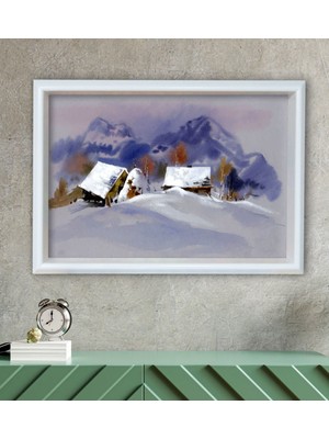 Bk Gift Doğa Tasarımlı Özel Ahşap Çerçeveli Tablo 30X46CM-3