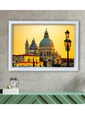 Bk Gift Basilica Di San Marco Tasarımlı Özel Ahşap Çerçeveli Tablo 30X46CM-1