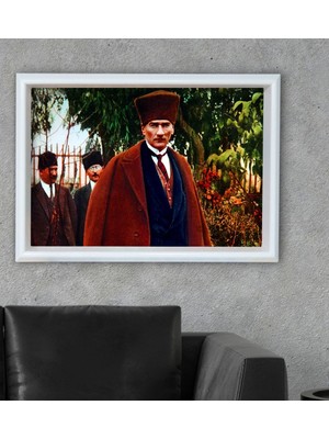 Bk Gift Atatürk Temalı Özel Ahşap Çerçeveli Tablo 30X46CM-48