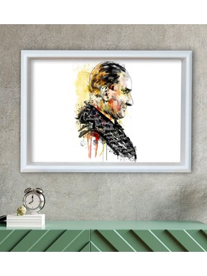 Bk Gift Atatürk Temalı Özel Ahşap Çerçeveli Tablo 30X46CM-19