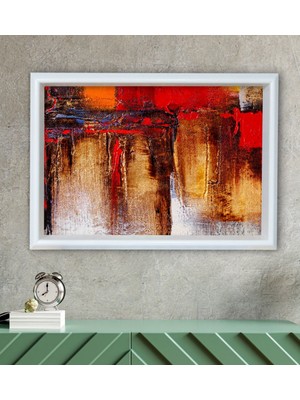 Bk Gift Abstract Tasarımlı Özel Ahşap Çerçeveli Tablo 30X46CM-1
