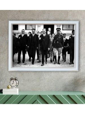Bk Gift Atatürk Temalı Özel Ahşap Çerçeveli Tablo 30X46CM-41