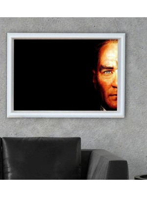 Bk Gift Atatürk Temalı Özel Ahşap Çerçeveli Tablo 30X46CM-25