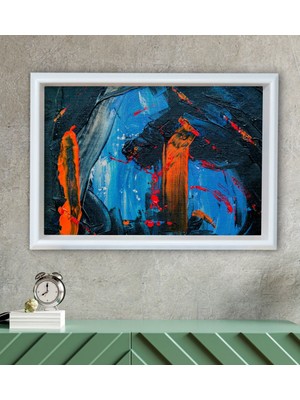 Bk Gift Modern Art Tasarımlı Özel Ahşap Çerçeveli Tablo 30X46CM-3