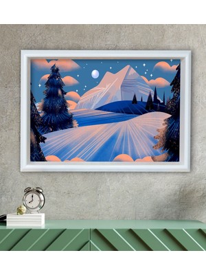 Bk Gift Manzara Tasarımlı Özel Ahşap Çerçeveli Tablo 30X46CM-3