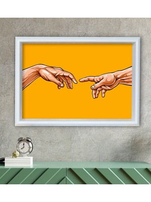 Bk Gift El Tasarımlı Özel Ahşap Çerçeveli Tablo 30X46CM-1
