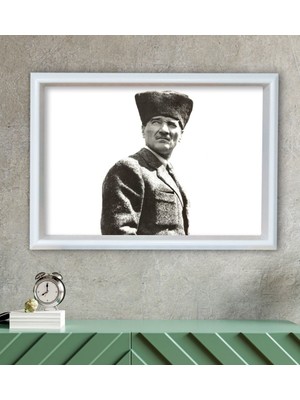 Bk Gift Atatürk Temalı Özel Ahşap Çerçeveli Tablo 30X46CM-13