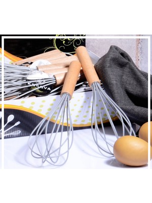 Hazar Pazar Bambu Silikon Çırpıcı Füme