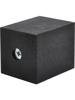 X-Perk Masa Sandalye Ünite Kanepe Sehpa Mobilya Koltuk Ayak Yükseltici Ahşap Takoz 6'lı Set Boy 5 cm En 4x4 cm siyah