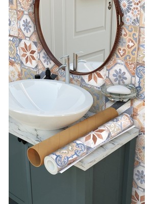 Renklendir Hayatını Kendinden Yapışkanlı Duvar-Fayans Kaplama FOLYOSU-D40 50CM x 10M