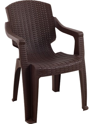 Mandella Golf Rattan Koltuk Kahverengi (1 ADET)