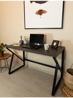 Mavienerji Dekoratif Çalışma Masası Ofis ve Büro Laptop Bilgisayar Masası Metal