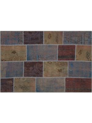 Sempati Halı Özel Patchwork El Dokuma Eskitme Halı 120 x 180 cm 5810