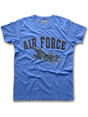 Fly Tshirt Airforce Erkek Kısa Kollu T-Shirt - Açık Mavi