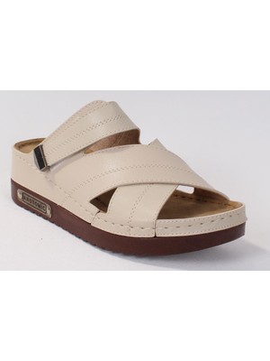 Dagoster DZA37-3005 Bej Günlük Ortopedik Kadın Terlik