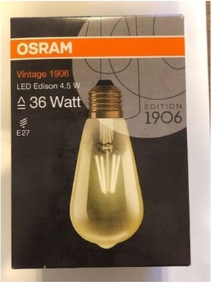 Osram Osram Ledvance Osram Vintage 1906 Rustik 4 W E27 2400K  rustik  ampul