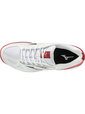 Mizuno Cyclone Speed 2 Voleybol Ayakkabısı Beyaz / Kırmızı