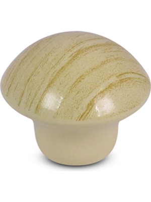 Badem10 Mantar Düğme Metal (ÇAM) Yuvarlak Mobilya Mutfak Çekmece Dolabı Dolap Kapak Kulpu Kulpları Kulbu