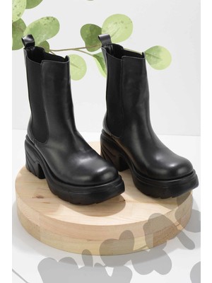 Bambi Siyah  Kadın Bot & Bootie K02828190309