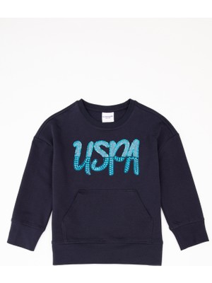 U.S. Polo Assn. Kız Çocuk Lacivert Sweatshirt