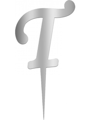 Festivall Pleksi Harf 12CM Gümüş T