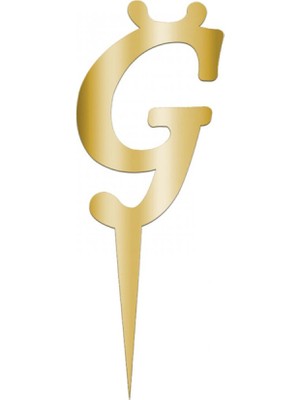 Festivall Pleksi Harf 12CM Gold Ğ