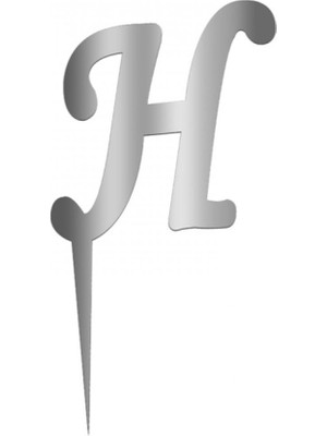 Festivall Pleksi Harf 12CM Gümüş H