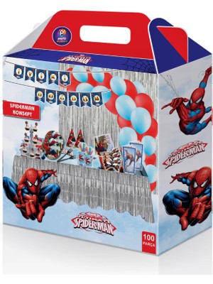 p parti oyunevi Parti Oyun Evi Spiderman Doğum Günü Parti Seti 100 Parça