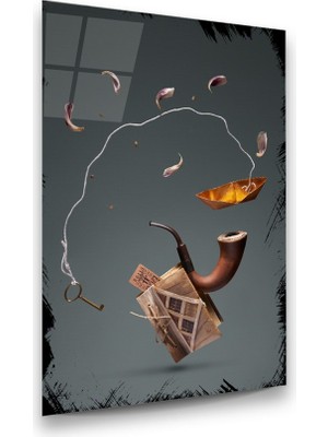 Glass Art Pipo Manipülasyon Dikey Cam Tablo