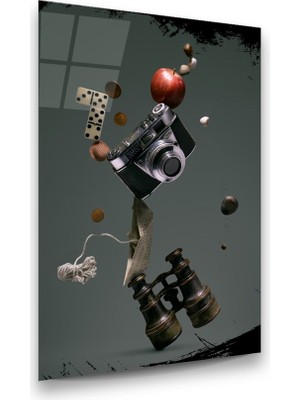 Glass Art Görsel Manipülasyon Dikey Cam Tablo