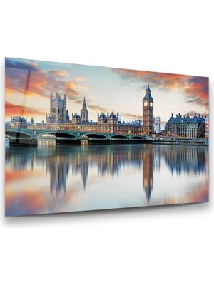 Glass Art Westminster Sarayı Yatay Cam Tablo