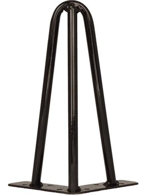 Hobbi Mil Ayak - Koltuk  - Kanepe - Çekyat - Sehpa Ayağı - Siyah Renk - 15 cm - 4 Adet