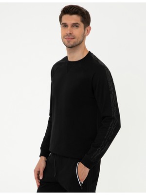 Pierre Cardin Siyah Standart Fit Sweatshirt 50241386-VR046