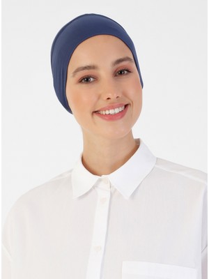 Ecardin Nefes Alan Kumaş Bandana Bone - Lacivert - Ecardin