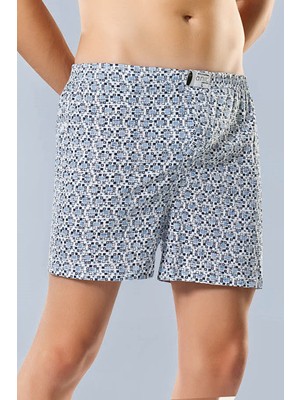 Anıt 1119 Desenli 3 Adet Penye Pamuklu Erkek Boxer