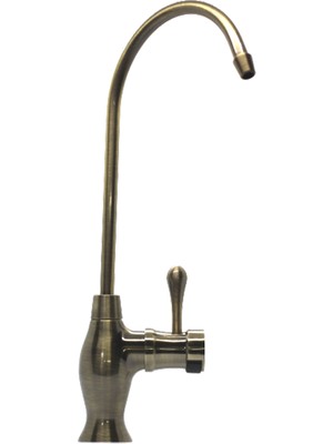 Rainwater Tekli Ledli Antik Pirinç Renk Su Arıtma Musluğu