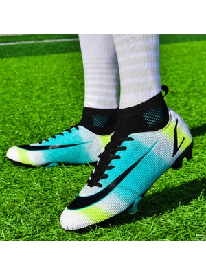 Sitong Beyaz Mavi Futbol Ayakkabısı (Yurt Dışından)