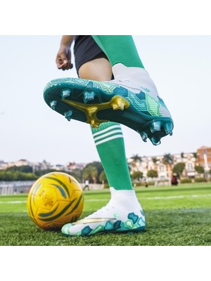 Sitong Gri Yeşil Futbol Ayakkabısı (Yurt Dışından)
