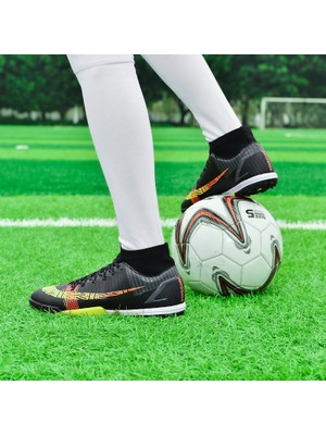 Sitong Siyah Futbol Ayakkabısı Altın Büyük Çizgiler (Yurt Dışından)