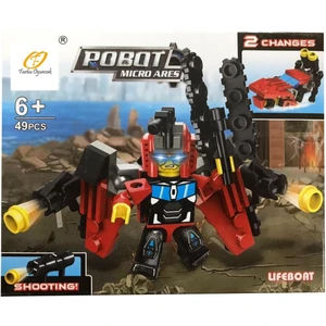 Farbu Oyuncak Farbu Parçalı Setler Araç Serisi 2 In 1 Robot Micro Ares Lifeboat SP4650 123-106
