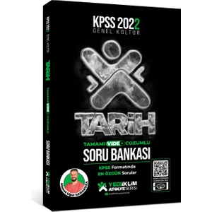 Yediiklim Yayınları 2022 KPSS Genel Yetenek Atölye Serisi Tarih Tamamı Video Çözümlü Soru Bankası