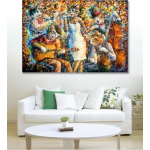 Hediyeler Kapında 50X70 Orkestra Sanatsal Duvar Kanvas Tablo