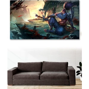 Hediyeler Kapında 100X140 Dev Boyut Lol Duvar Kanvas Tablo
