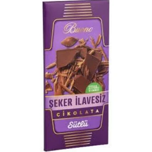 Şeker İlavesiz Çikolata Sütlü Stevyalı Stevia ile Tatlandırılmış  100 gr