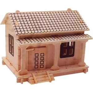 Tam İthalat 3D Ahşap Puzzle - Ev
