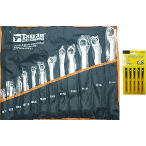 Makro Yapı Anahtar Seti Yıldız Anahtar Takımı 12'li Anahtar 6 x 32 mm ve Uç