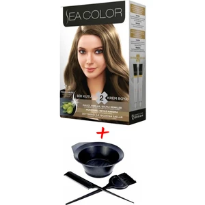 Sea Color Krem Saç Boyası 7.3 Fındık Kabuğu 2 Tüplü Set + Boyama Seti