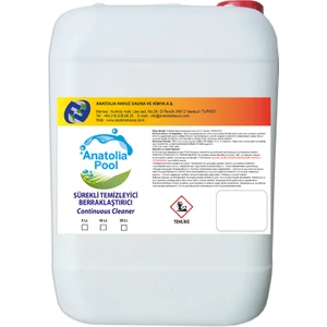 Anatolia Pool Havuz Suyu Sürekli Temizleyici Parlatıcı Berraklaştırıcı 10 Lt (Continuous Cleaner)
