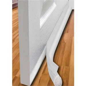Ekip Metal  Kapı Altı Rüzgar Önleyici Sünger Rüzgarlık 90 cm Uzunluk Beyaz 2li