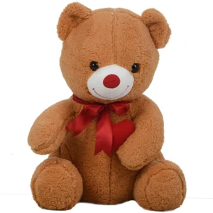 Sevgiliye Özel Armağan - 80 cm Kalp Tutan, Oturan Sevimli Peluş Ayı